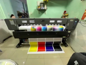 Bàn Giao Máy in Bạt 1m8 Ở Hooc Môn