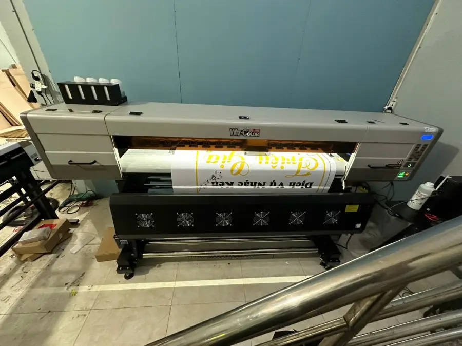 Bàn giao máy in decal, pp witcolor 1m7 tại TP.HCM 1 ban giao may in pp witcolor 2