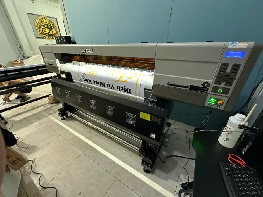 Bàn giao máy in decal, pp witcolor 1m7 tại TP.HCM 2 ban giao may in pp witcolor 4
