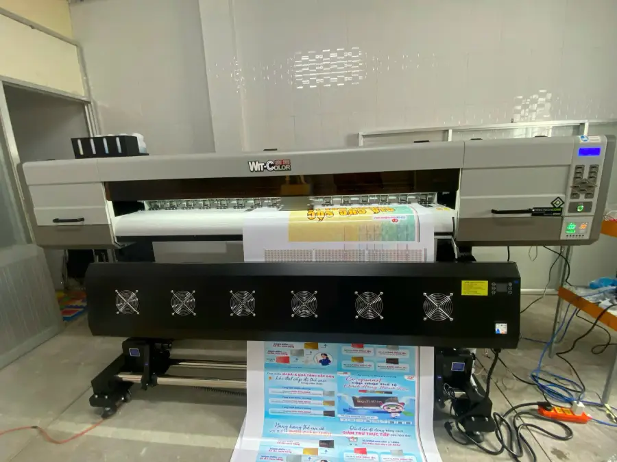 Bàn giao máy in witcolor 1m7 tại Đồng Tháp 2 ban giao may in witcolor ve dong thap 2